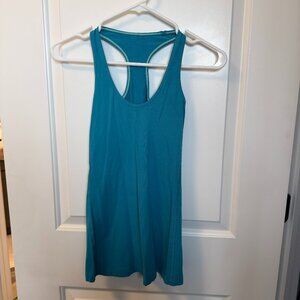 Lululemon Cool Racer Back Tank Aqua Blue